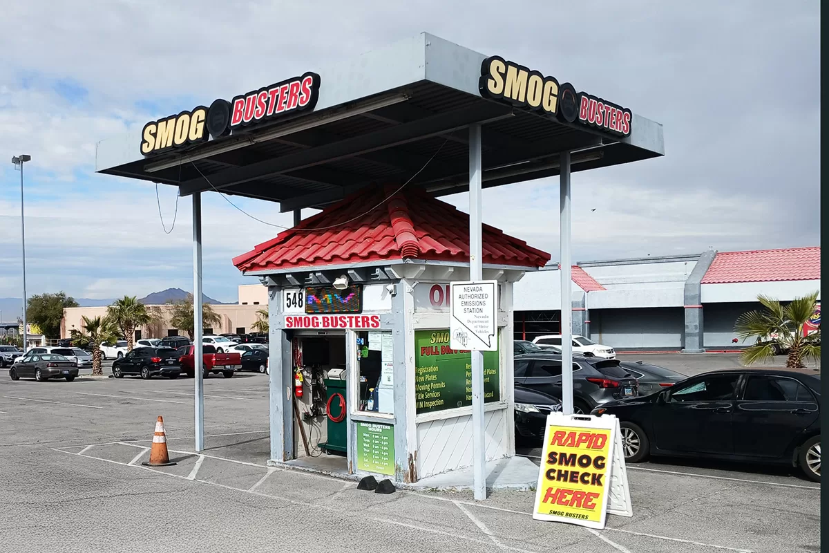Smog Busters hut at 548 S Boulder Hwy at Basic Rd in Henderson