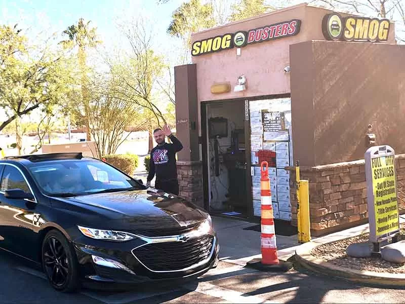 Registro de carro en Las Vegas en Smog Busters